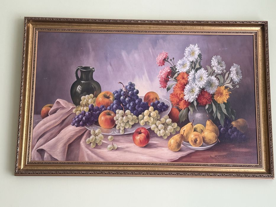 Martwa natura E. Krüger z okresu międzywojennego