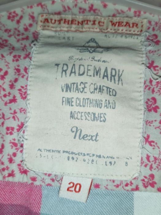 Bluzka koszulowa w kratkę różową