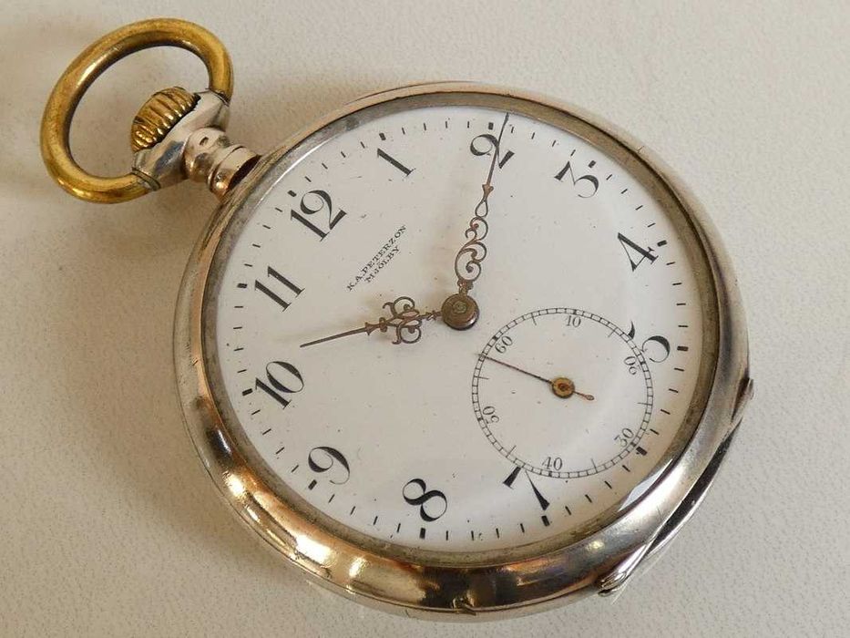 Zegarek kieszonkowy Matador w srebrnej kopercie