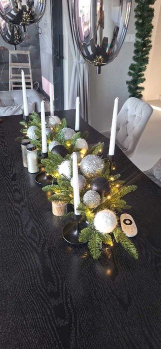 Jodła Girlanda Świąteczna Choinkowa Stołowa Zielona Schody Stół 110CM