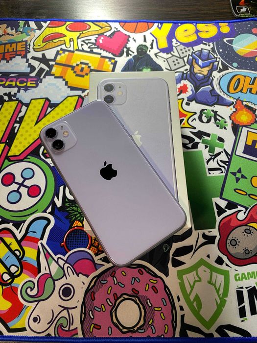 iPhone 11 128gb АКБ 100% Purple фиолетовый в отличном состоянии айфон