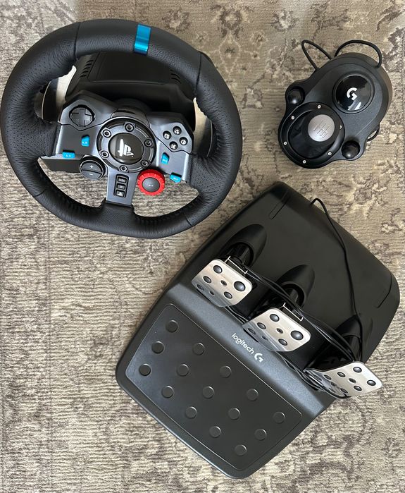 Volante Logitech G29 + Pedais + Caixa de velocidades