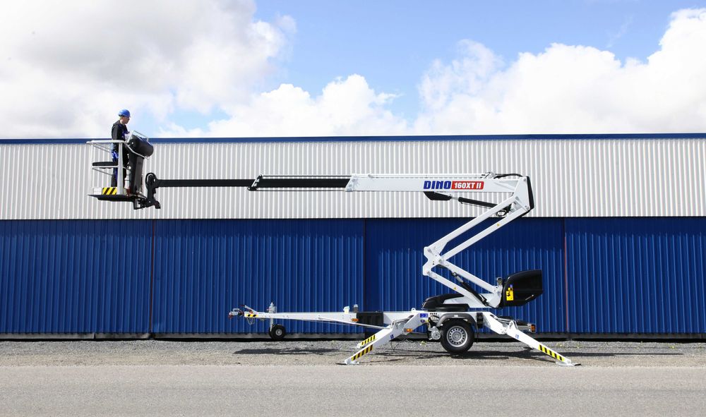 Podnośnik koszowy na przyczepie Dinolift D-160XT NOWY