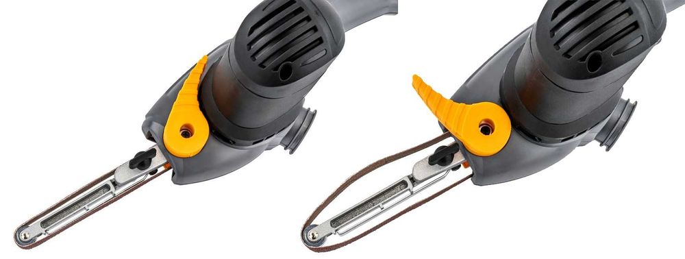 POWERMAT Szlifierka Taśmowa Palcowa 400W 3 Prowadnice Zestaw PM1472