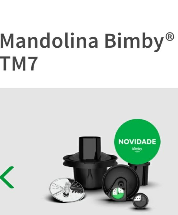 Mandolina Bimby TM7  original. Novo, dentro da caixa.