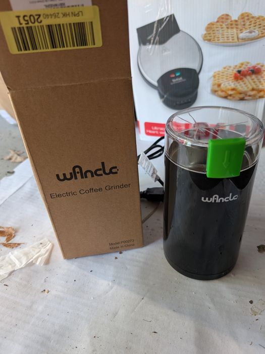 Młynek do Kawy Elektryczny Ze Stali Nierdzewnej Czarny WANCLE 200w