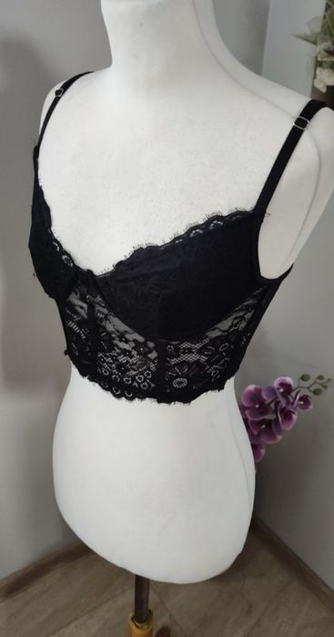 Gorset top koronkowy XS s