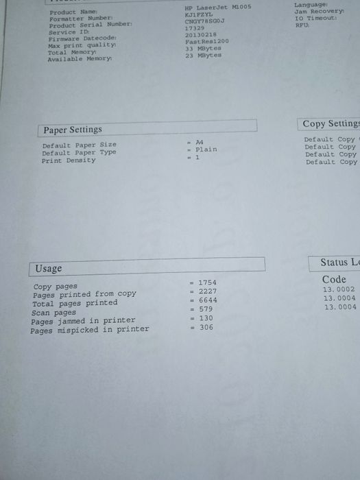 Лазерное МФУ HP m 1005
