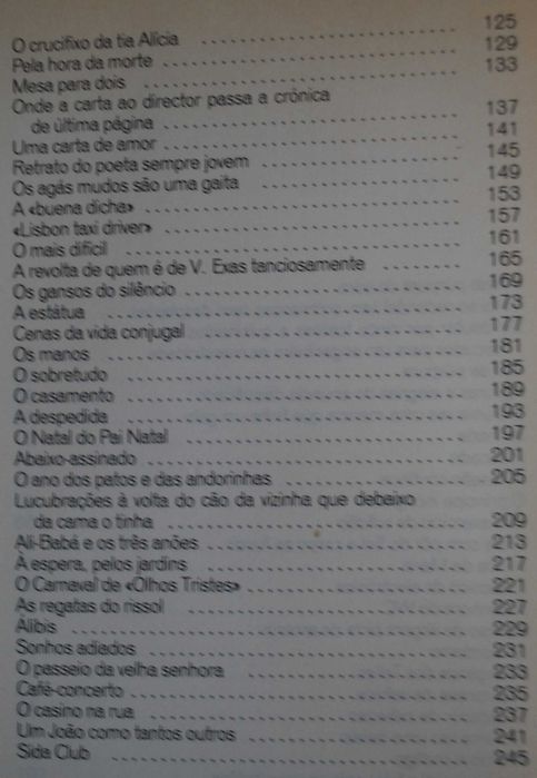 Histórias Para Ler e Deitar Fora de Joaquim Letria  - 1º Edição 1987