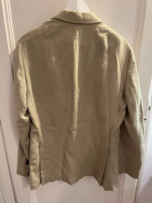 Blazer de linho bege - 48 (parece M) Purificacion Garcia