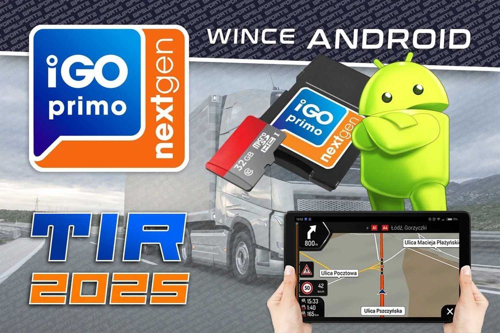 IGO Primo Truck EUROPA - Sygic TRUCK - TomTom Truck. Komplet Euro 2026