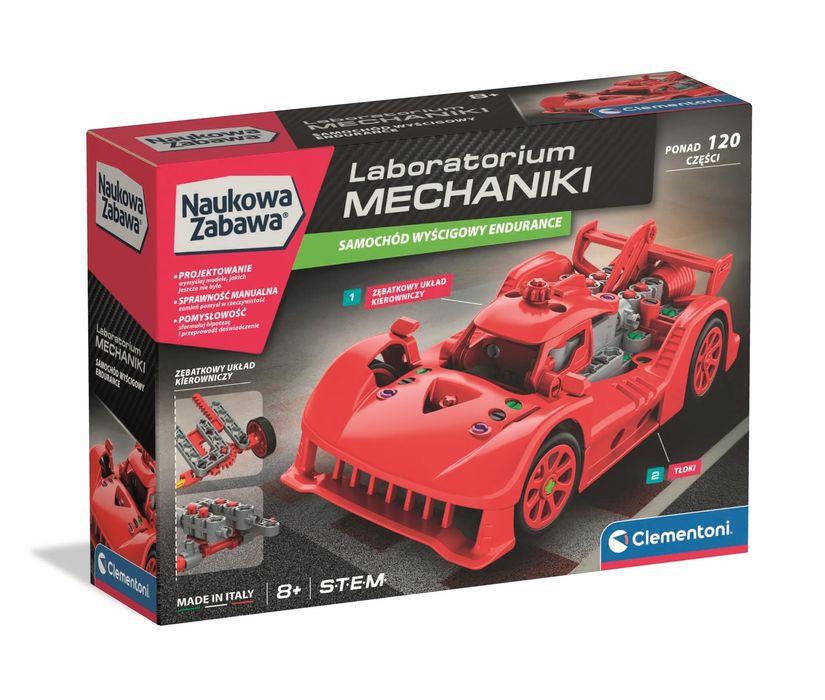 Laboratorium Mechaniki Samochód Wyścigowy Endurance Czerwony 50248. Nowy Produkt