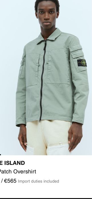 Stone Island Overshirt / куртка-сорочка (оригінал) Розмір M. Мультикишені Art. 791510610 V0055