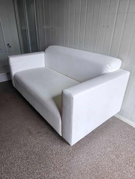 Kanapa Sofa IKEA Klippan Skórzana Biała