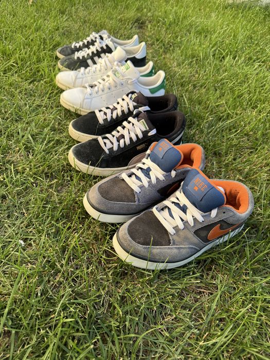 Puma suede, adidas gazelle, stan smith, nike avid jr