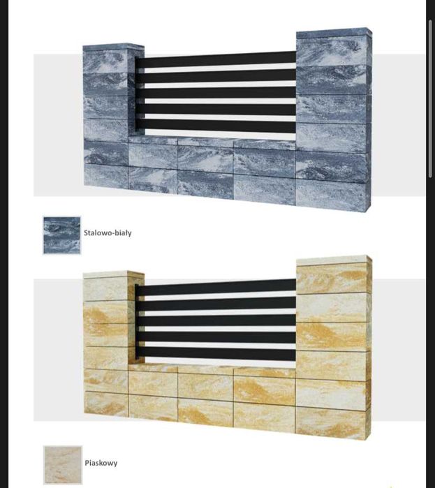 Bloczki Bloczek Ogrodzenie Murowane STYROBUD JONIEC Modułowe MONTAŻ