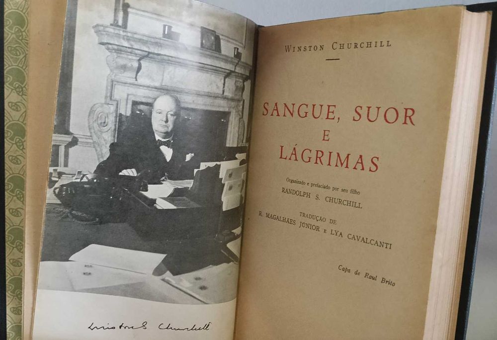 Livro de 1941 Sangue suor e Lagrimas