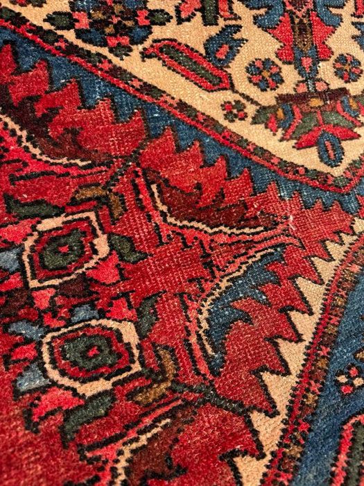 Antyczny vintage r.tkany chodnik dywan perski Heriz 340x105 gal 10 tyś