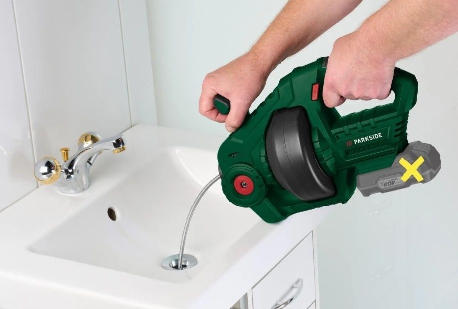 Urządzenie do przepychania rur kanalizacji akumulatorowe Parkside PRWA