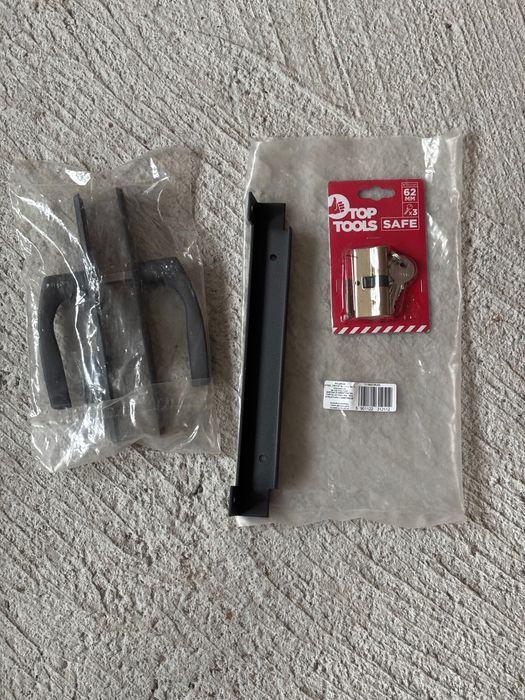 Klamka do furtki+wkładka+kaseta_NOWE