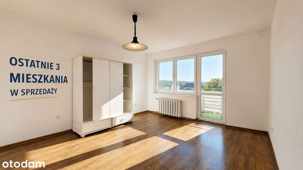 3-pokojowe mieszkanie 59 m² z balkonem – spokojna okolica