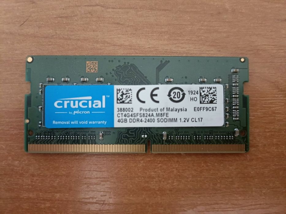 SODIMM DDR4 4 Gb 2666 Mhz SKhynix і Crucial