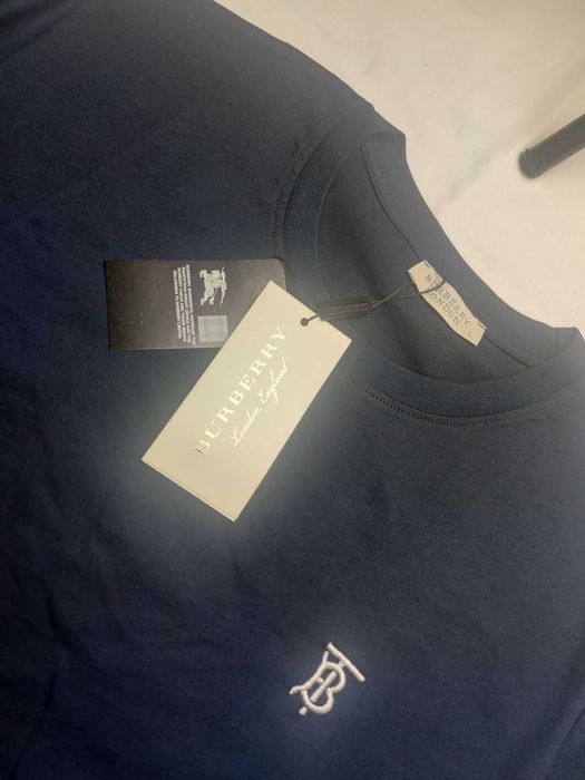 Koszulka shirt burberry czarna meska nowośc hit OUTLET znaczek mały