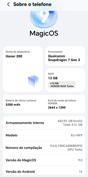 Honor 200 5G com garantia
