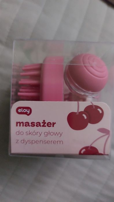 Nowy masazer do skóry głowy z pojemnikiem na szampon