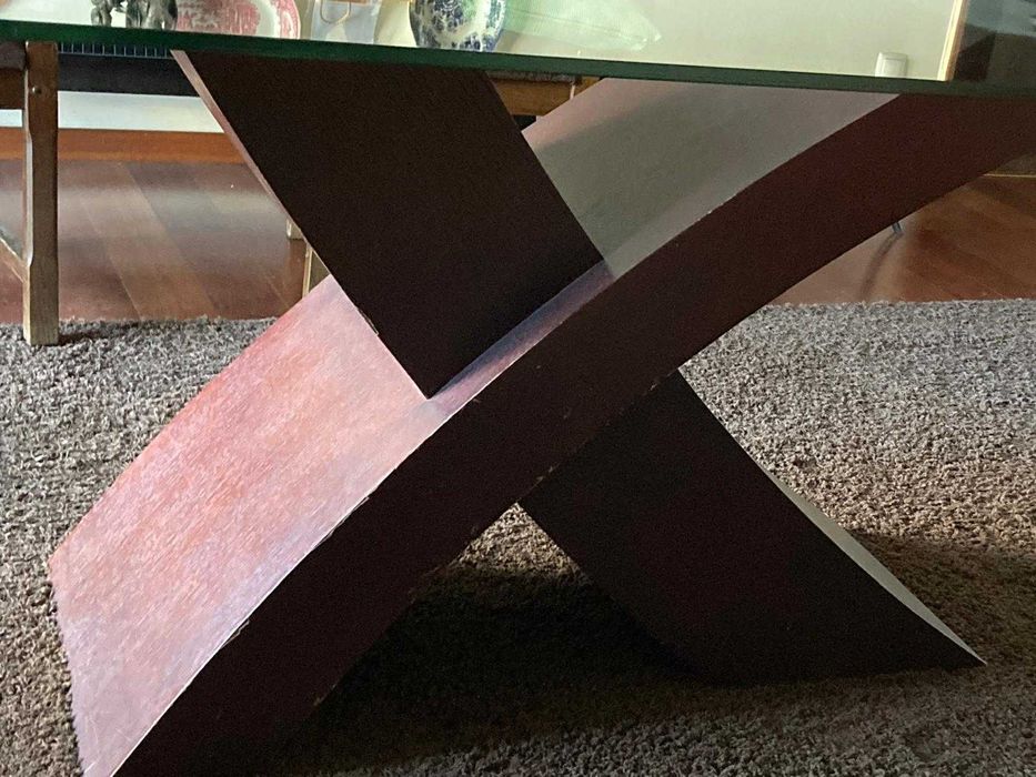 Valencia Oak 200cm Large Glass Dining Table