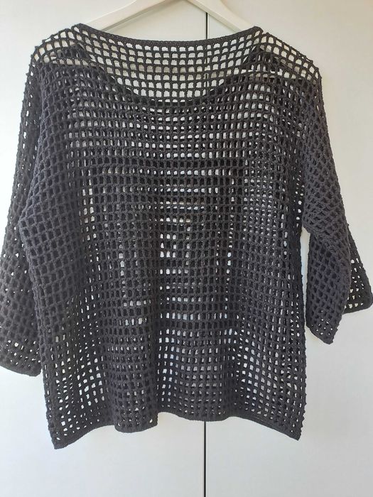 Кофта вязаная черная