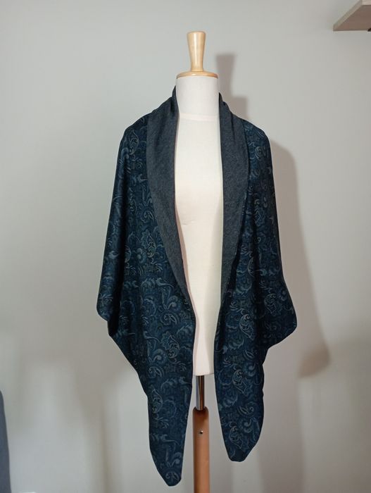 Duża chusta z klamrą, pareo, handmade