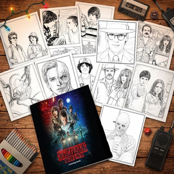 Stranger things  Дивні дива    Очень странные дела Розмальовка