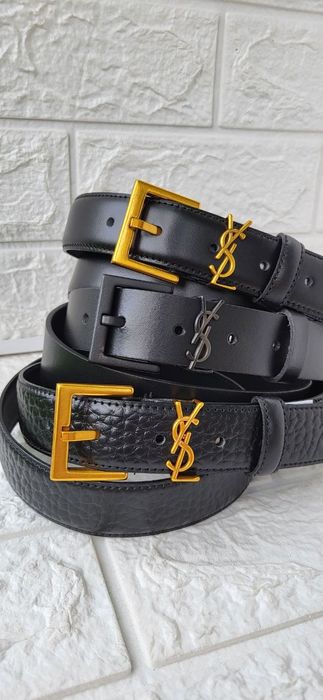 Жіночий шкіряний ремінь YSL пояс пасок Женский кожаный ремень  ивсен л