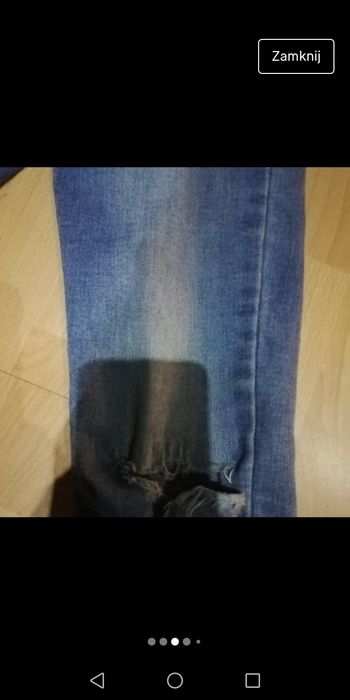 Spodnie jeans damskie S