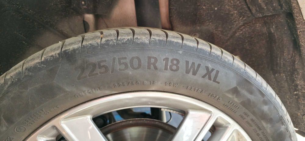 FELGI ALUMINIOWE  Z OPONAMI Zimowymi  205/55 R18 96H Continental