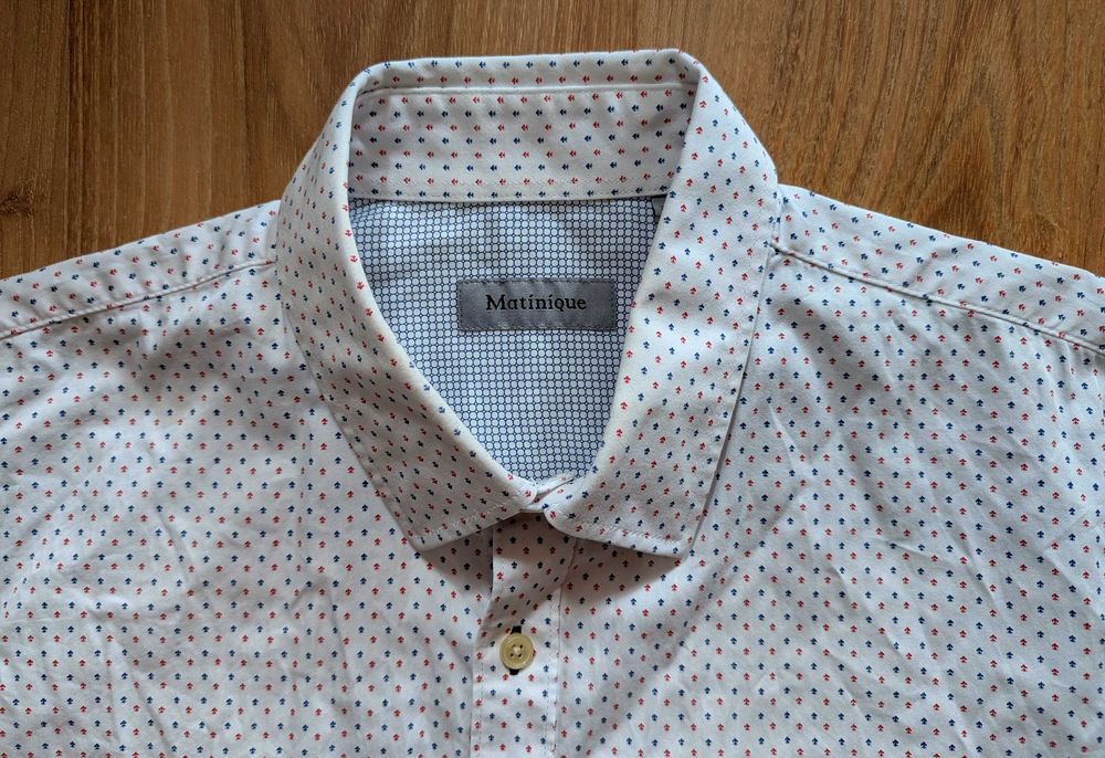 Męska koszula Matinique Robon XL Cotton Slim Fit Wzór Logo