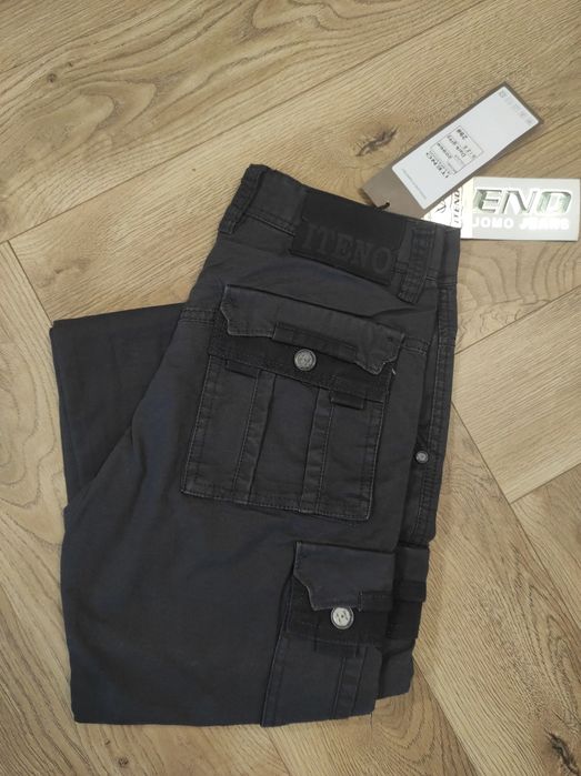 Męskie spodnie bojówki, pas 76cm