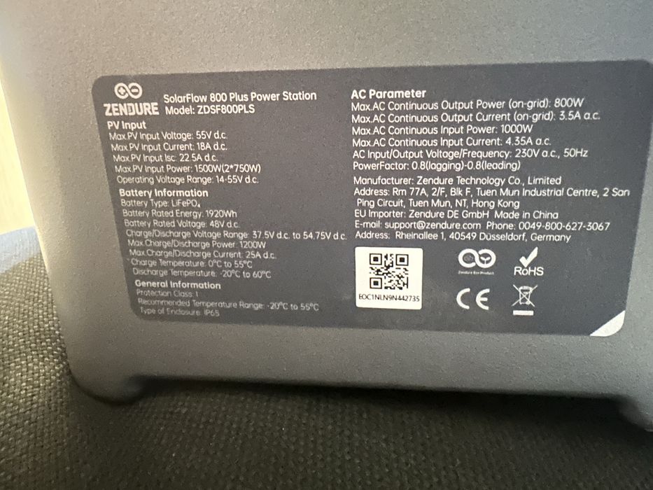 Zendure 800 plus