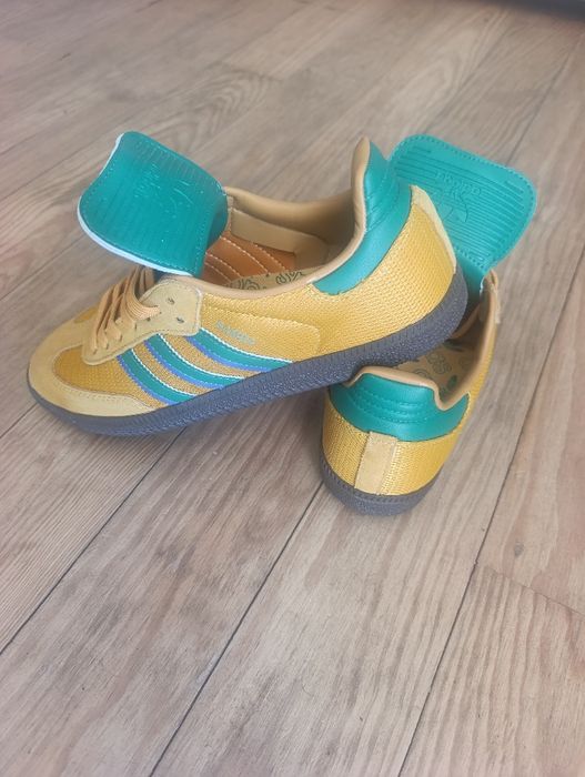 Adidas samba jaune moutarde vert brésil