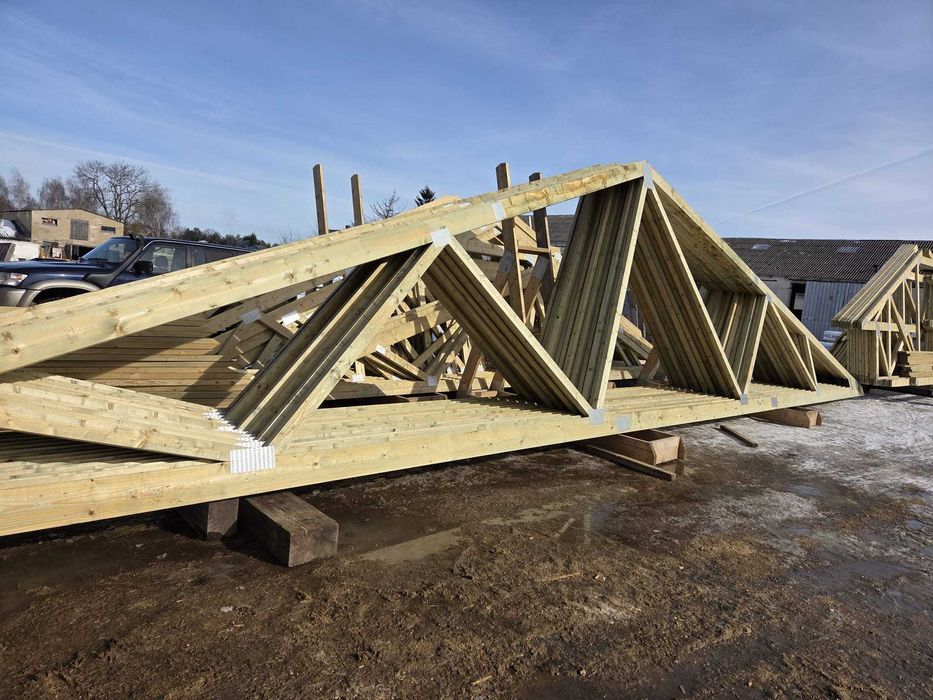 Wiązary dachowe w gotowych pakietach