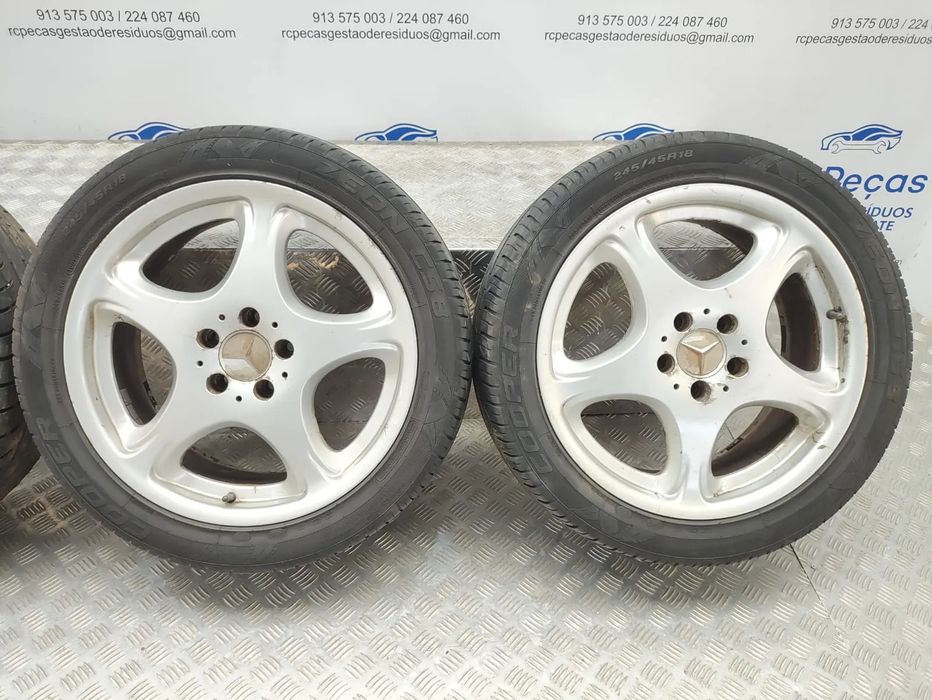 Conjunto Jantes 18 Mercedes Benz Class S W220 8J ET44 5x112