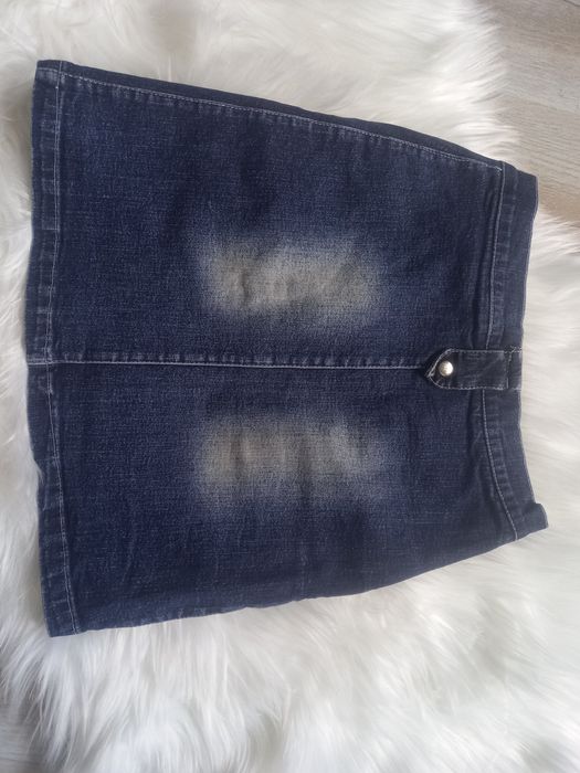 Spódniczka jeans zamek krótka Rosan-Tex 9 lat roz 134 cm