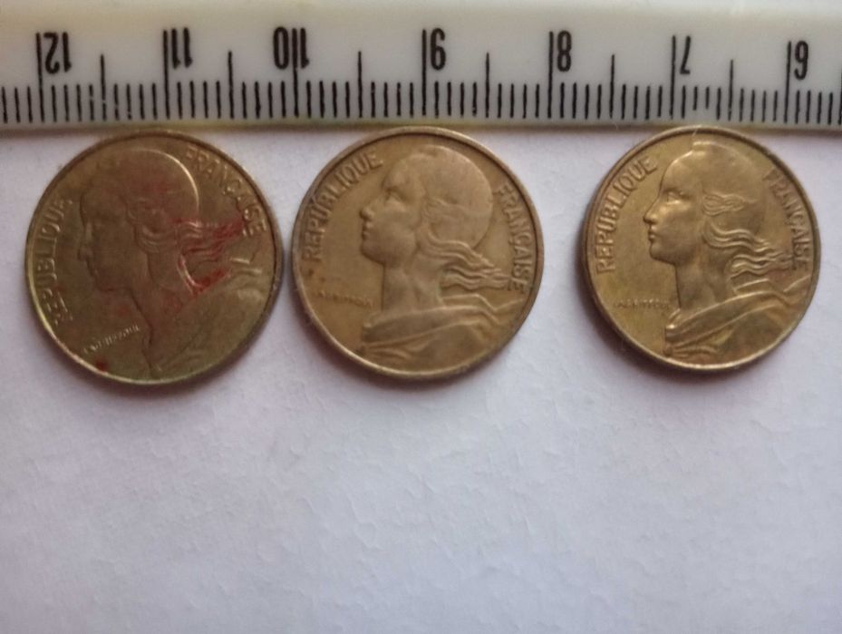 Francos franceses moedas numismática