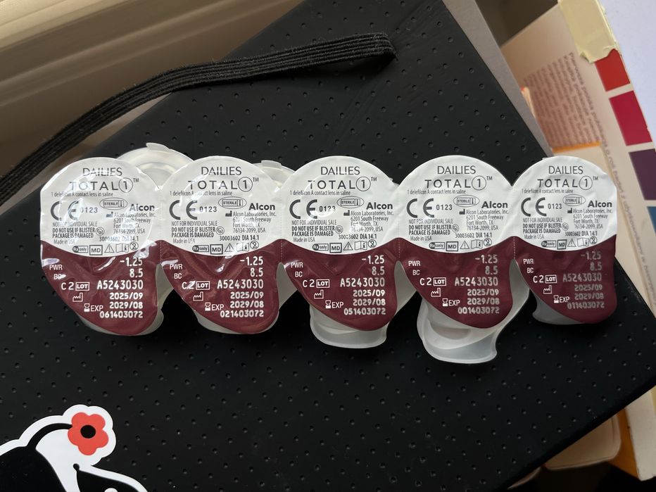Dailies Total 1 wada: -1.25 soczewki jednodniowe