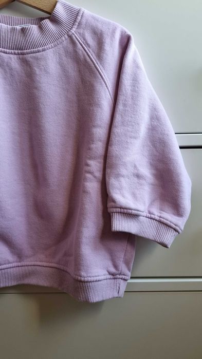 Liliowa bluza bawełniana Zara, rozm. 104