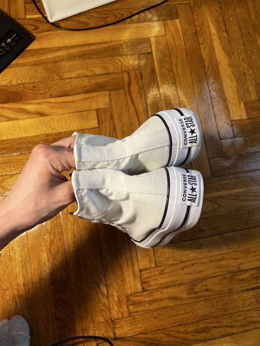 (40 размер, 25,5см) CONVERSE CHUCK TAYLOR Белые кроссовки кеды білі кросівки кеди