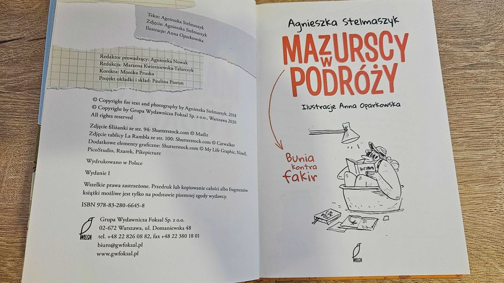 książka "Mazurscy w podróży" Agnieszka Stelmaszyk