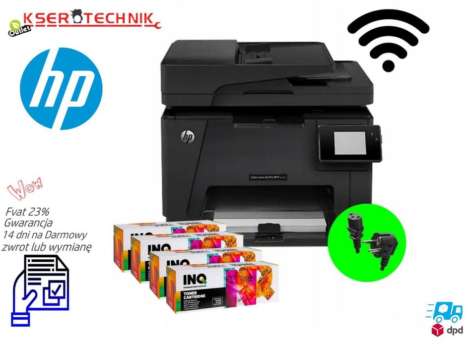 Drukarka Skaner HP Color LaserJet Pro M 177 fw / Mała do Biura Wi-Fi