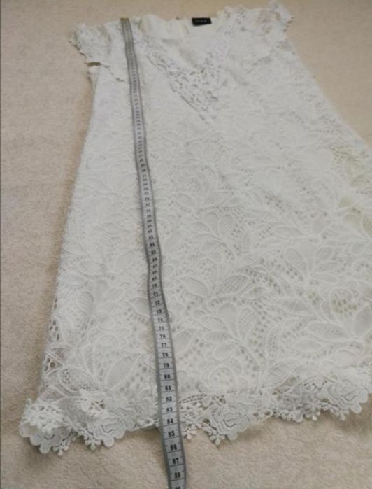 Брендова біла мереживна сукня Vila Clothes S-M